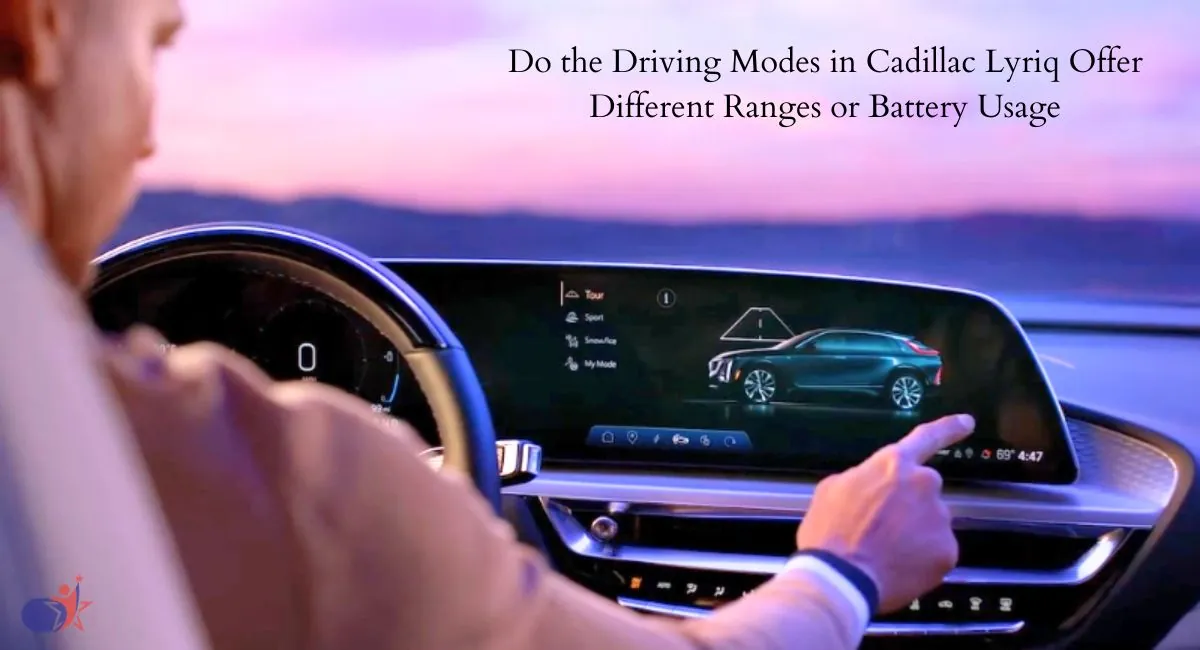 do the driving modes in cadillac lyriq offer different ranges or battery usages?